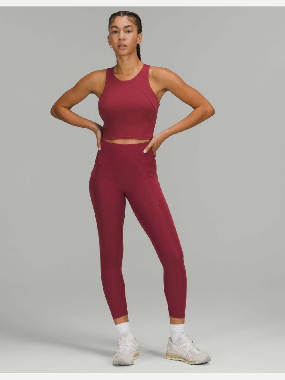 Lululemon Women’s POWER THRU high rise tight 25" - size 8